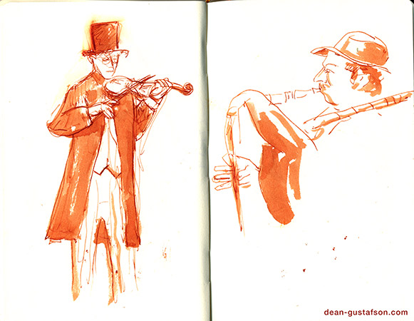 Dickens fair sketchbook